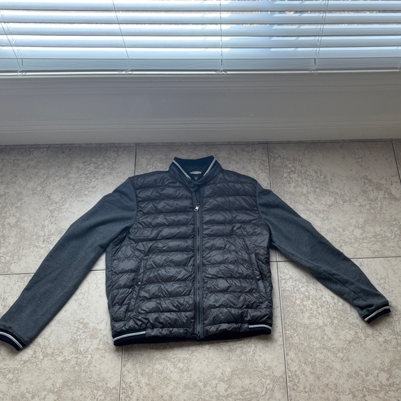 Moncler Black and Gray Puffer Jacket